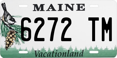 ME license plate 6272TM