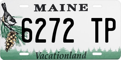 ME license plate 6272TP