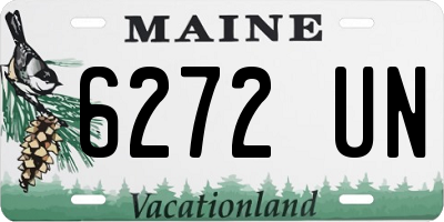 ME license plate 6272UN