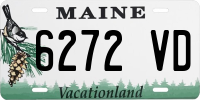 ME license plate 6272VD