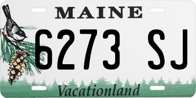 ME license plate 6273SJ