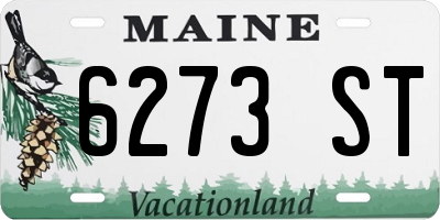 ME license plate 6273ST