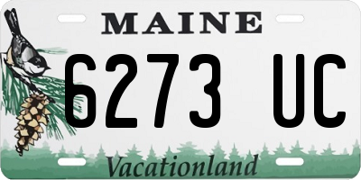 ME license plate 6273UC