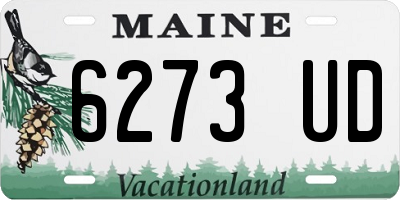 ME license plate 6273UD