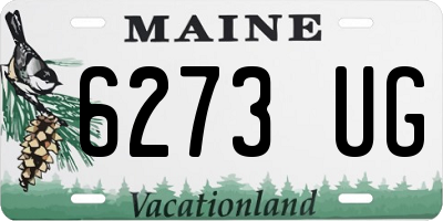ME license plate 6273UG