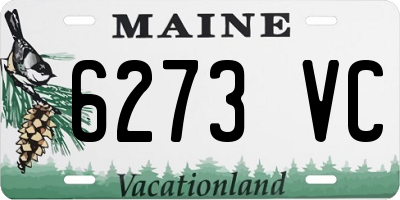 ME license plate 6273VC