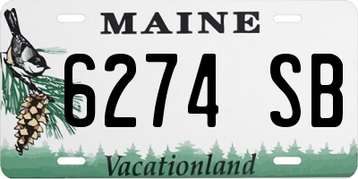 ME license plate 6274SB