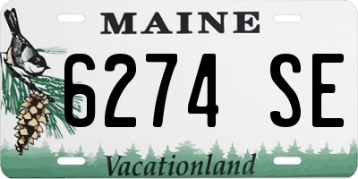 ME license plate 6274SE