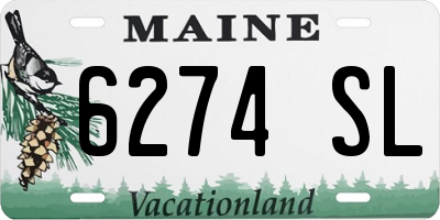 ME license plate 6274SL