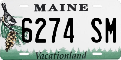 ME license plate 6274SM