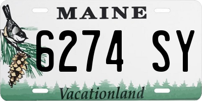ME license plate 6274SY
