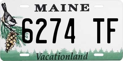 ME license plate 6274TF