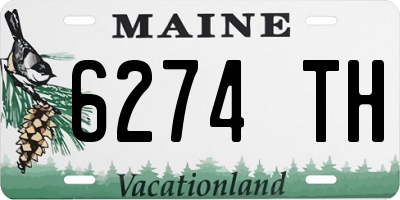 ME license plate 6274TH