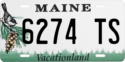 ME license plate 6274TS