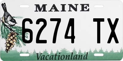 ME license plate 6274TX