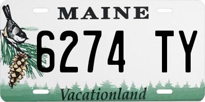 ME license plate 6274TY