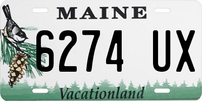 ME license plate 6274UX