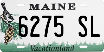 ME license plate 6275SL