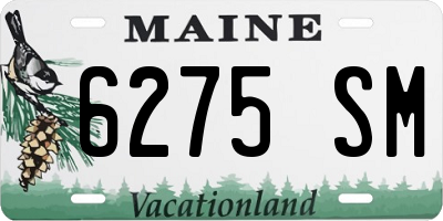 ME license plate 6275SM