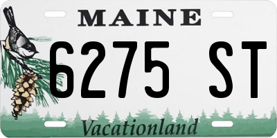 ME license plate 6275ST