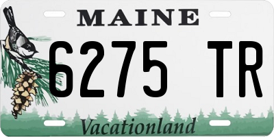 ME license plate 6275TR