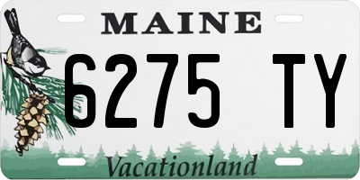 ME license plate 6275TY