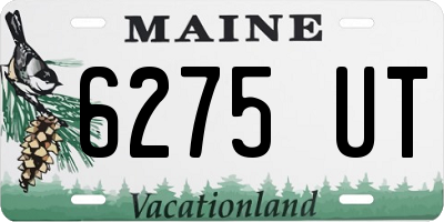 ME license plate 6275UT