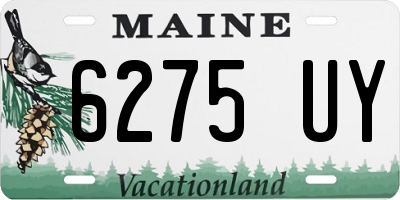 ME license plate 6275UY