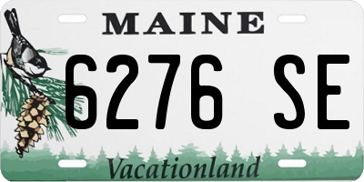 ME license plate 6276SE
