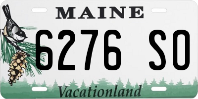 ME license plate 6276SO