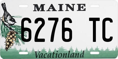 ME license plate 6276TC