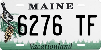 ME license plate 6276TF