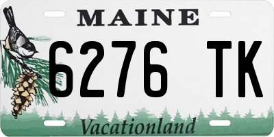 ME license plate 6276TK