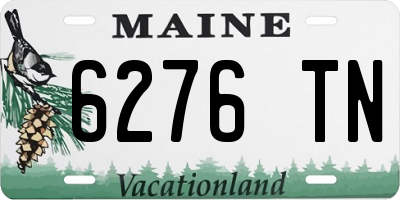 ME license plate 6276TN