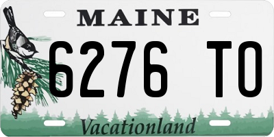 ME license plate 6276TO