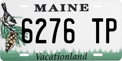 ME license plate 6276TP