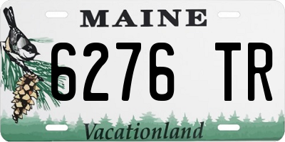 ME license plate 6276TR