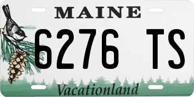 ME license plate 6276TS