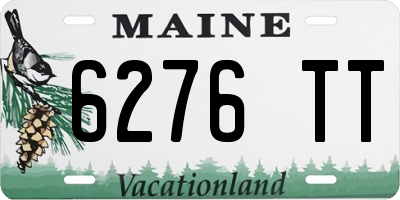 ME license plate 6276TT