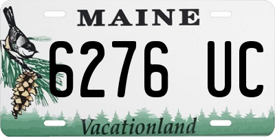 ME license plate 6276UC