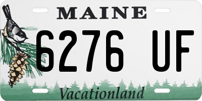 ME license plate 6276UF