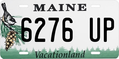 ME license plate 6276UP