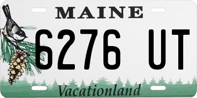 ME license plate 6276UT