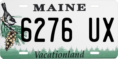 ME license plate 6276UX