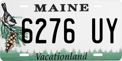 ME license plate 6276UY