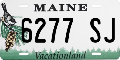 ME license plate 6277SJ