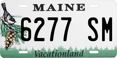 ME license plate 6277SM