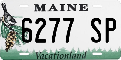 ME license plate 6277SP