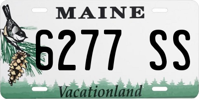 ME license plate 6277SS