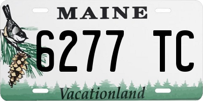 ME license plate 6277TC